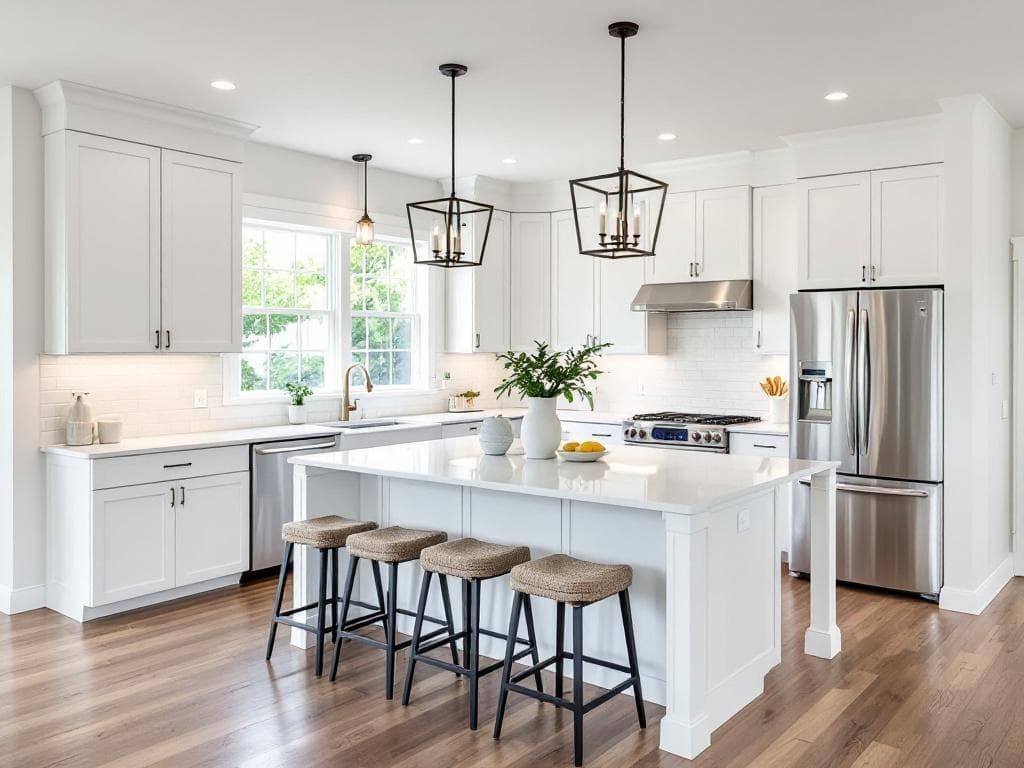 Cuisine ouverte avec îlot