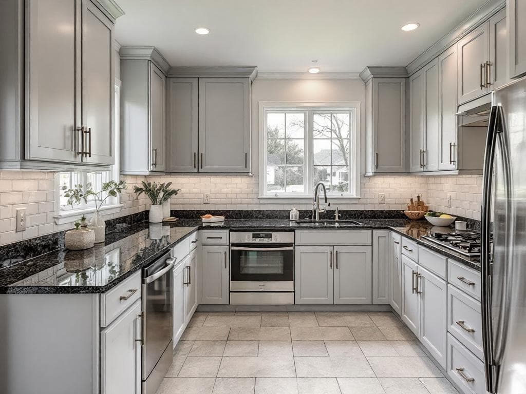 Cuisine rénovée en L