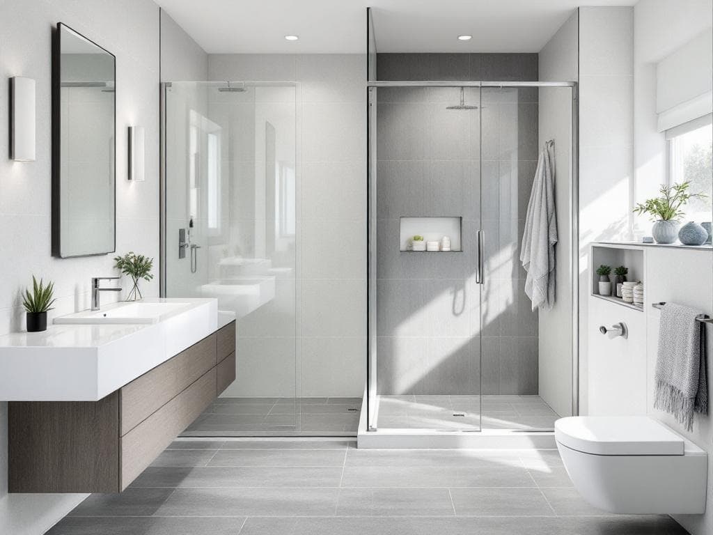 Salle de bain contemporaine